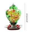 thumbnail image 2 of Large Capacity Glass Bird Feeder,Leakproof Hummingbird Feeders,Garden Bird Feeders,Easy to Clean & Filling,Free Bonus Accessories S-Hook, Ant Moat, Brush and Hemp Rope Included,38oz, 2 of 8