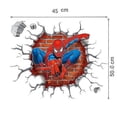 thumbnail image 2 of 3D Cartoon Spiderman Wall Stickers Superhero For Boys Kids Room Home Decoration Nursery Wall Decals Gift Wallpaper, 2 of 2