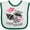 White and Green, variant on Inktastic Stealin' Your Heart Cute Raccoon Boys or Girls Baby Bib