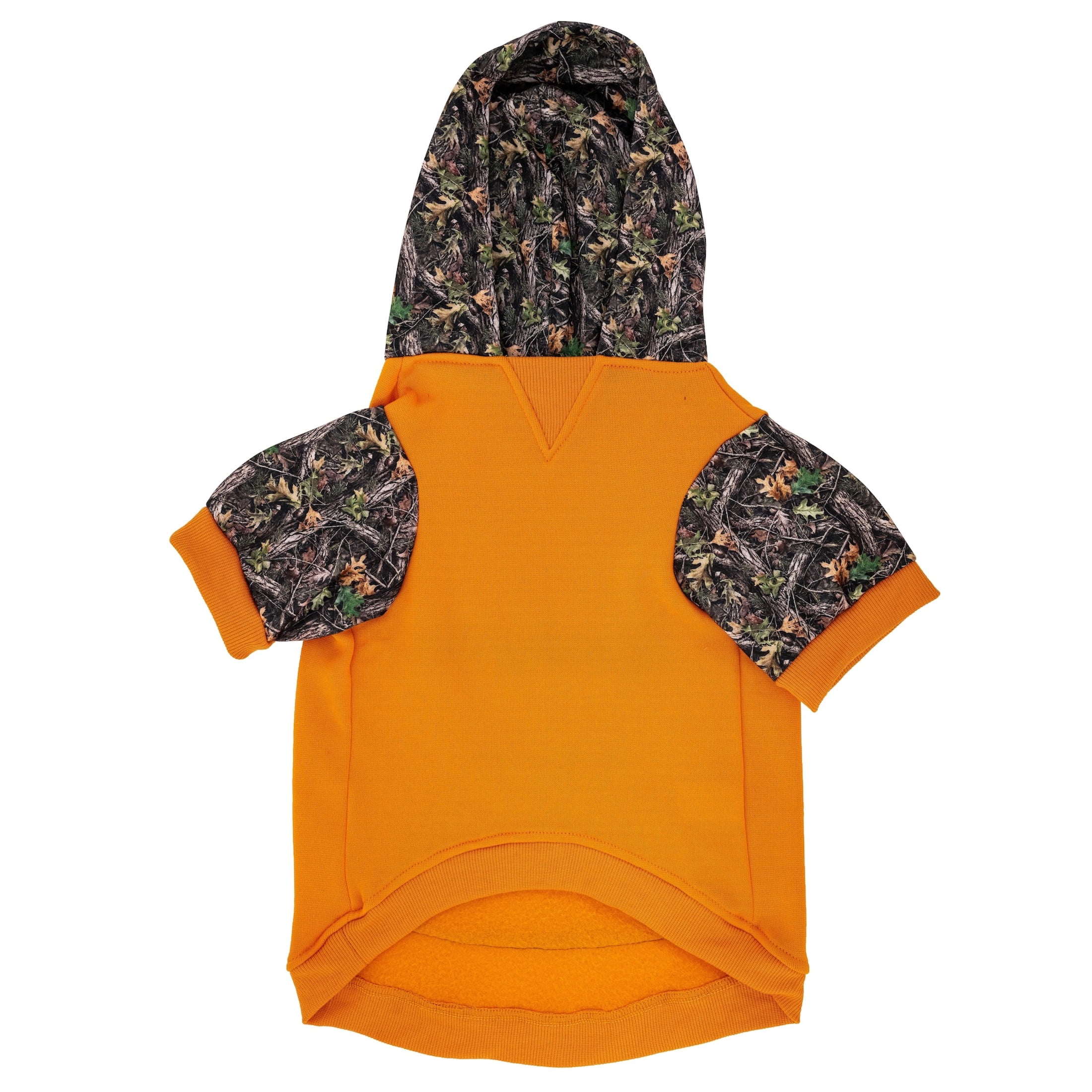 Remington Camo Logo Pet Hoodie for Dogs, Orange, Size M