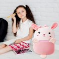 thumbnail image 3 of Jiibva Plush Animal Shaped Backpack, Cute Furry Mini Rucksack for Daily Use, 3 of 7