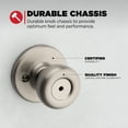 thumbnail image 2 of Kwikset Tylo Privacy Doorknob Satin Nickel, 2 of 8