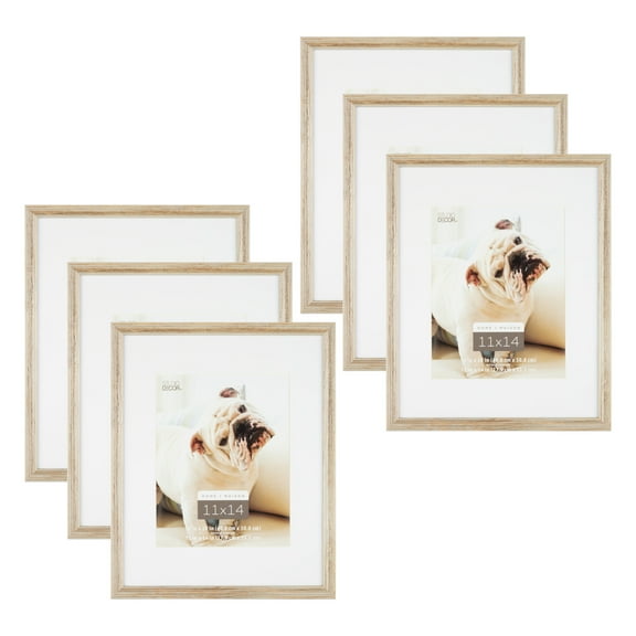 Studio Decor Champagne 11" x 14" Frame with Mat, Home, 6 Pack