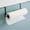 Black, variant on MOAOASPER Stainless Steel Over-the-Cabinet Paper Towel Holder 10.4 Inch, No-Drill Hanging Rack for Kitchen Roll and Foil, Under Shelf Mount Organizer for Countertop Storage, Black/Silver