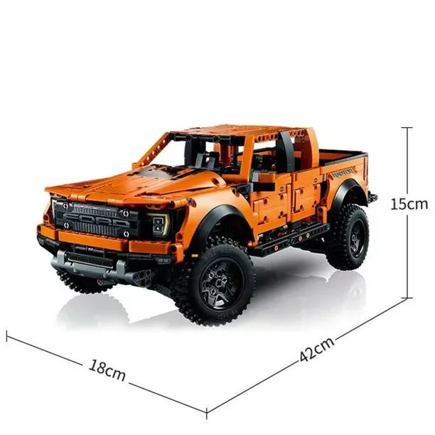 Técnico 42126 1:10 Ford Raptors F-150 camioneta coche deportivo juego de bloques de construcción vehículo muscular modelo ladrillos juguetes para regalo de chico