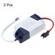 thumbnail image 3 of Controlador LED Uxcell 1-3W 240mA 2Pcs AC 85-265V Salida 5-12V DC Conector Macho Rectificador de Corriente Constante Transformador Fuente de Alimentación Externa, 3 of 5