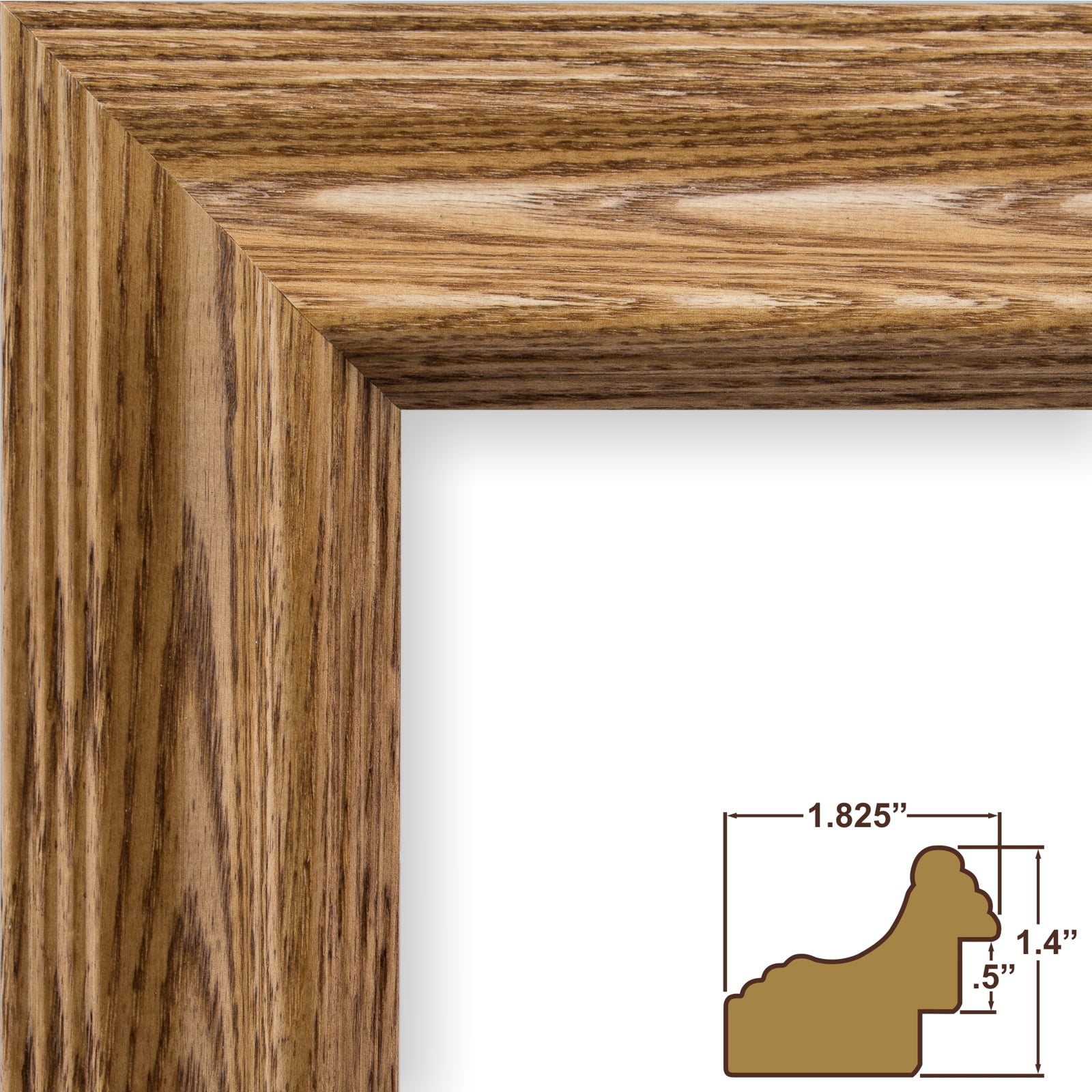 Craig Frames Wiltshire 262 Traditional Brown Solid Wood Picture Frame 4 X 6 Inch