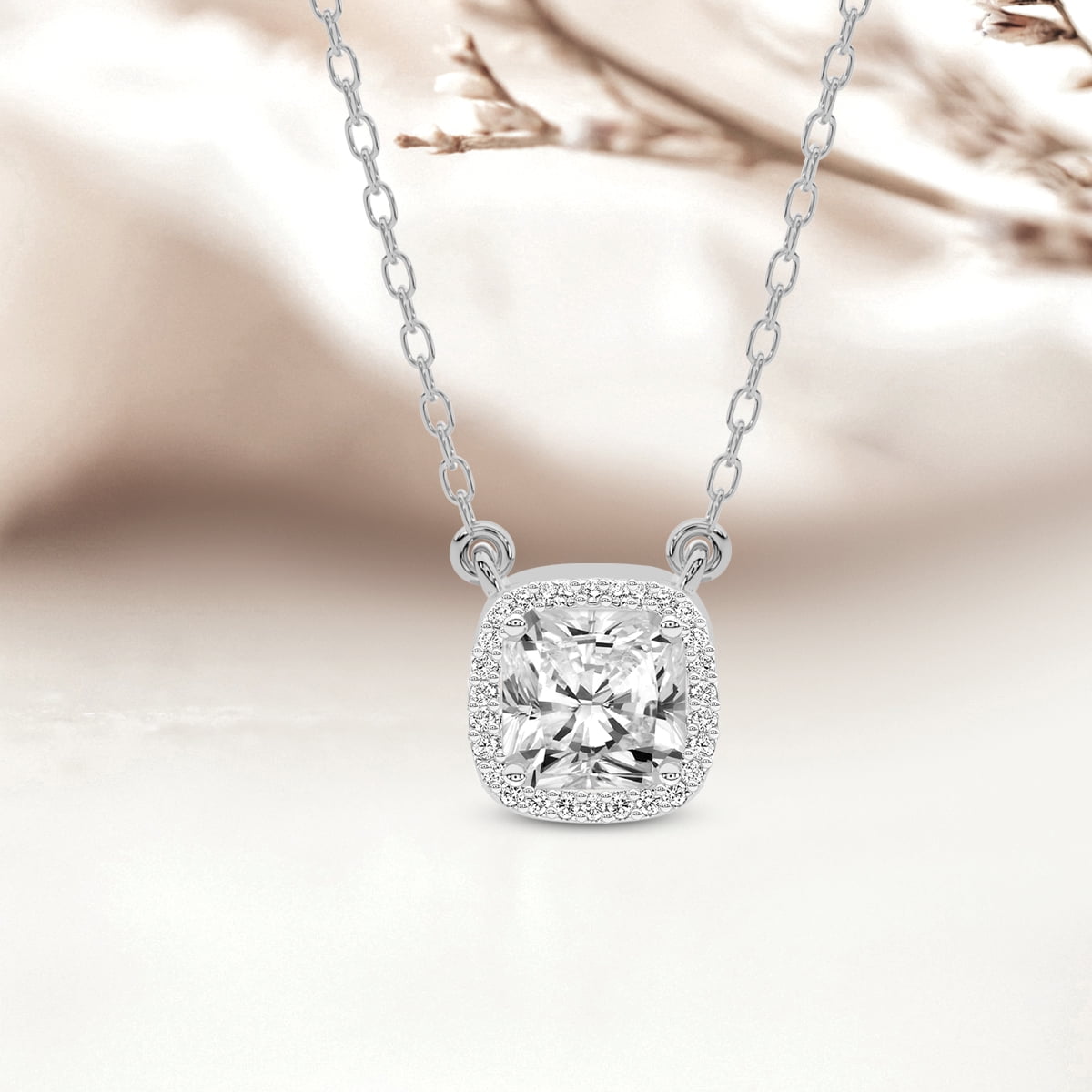 HOF Classic 3 Prong Solitaire Pendant