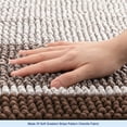 Subrtex Bathroom Rugs Chenille Plush Bath Mat Water Absorbent,16"x24