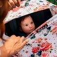 thumbnail image 3 of French Floral 5-in-1 Baby Nursing and Car Seat Cover, 3 of 4