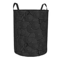 thumbnail image 2 of LNWH Laundry Basket, Black Circle Geometry Pattern Foldable Laundry Hamper with Handles Waterproof, Small, 2 of 8