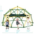 thumbnail image 5 of YIYADO Kids Climbing Dome Tower with Hammock, Geometric Dome, Fresh Color, Rust-Resistant and UV-Resistant Steel Support 1000 lbs., 5 of 5