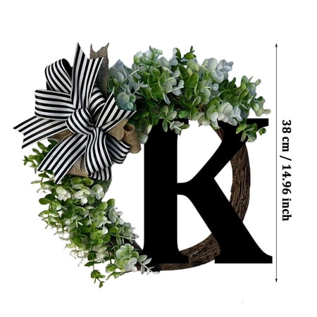 1X House Number Clearance! Unique Last Name Year Round Front Door Wreath With Bow Welcome Sign Garland Creative 26 Letter Farmhouse Wreath for Front Door Spring All Seasons Outside Hanger Decor Gift 1X House Number Clearance! Unique Last Name Year Round Front Door Wreath With Bow Welcome Sign Garland Creative 26 Letter Farmhouse Wreath for Front Door Spring All Seasons Outside Hanger Decor Gift