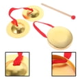 thumbnail image 1 of OULII 2 Sets Hand Gong Cymbal Percussion Instrument Educational For Parties Performances And Rhythm Development, 1 of 8