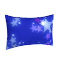 thumbnail image 2 of YFYANG Super Soft Rectangular Plush Cushion Cover (Without Pillow Insert), Blue Dream Stars Comfort and Non-Pilling Hidden Zip Bedroom Sofa Pillowcases, 20"x30", 2 of 9