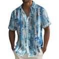 thumbnail image 1 of Hawaiian Shirt For Men, Men's Vintage Button Down Bowling Shirts Short Sleeve Summer Beach Shirt 2XL, 1 of 4