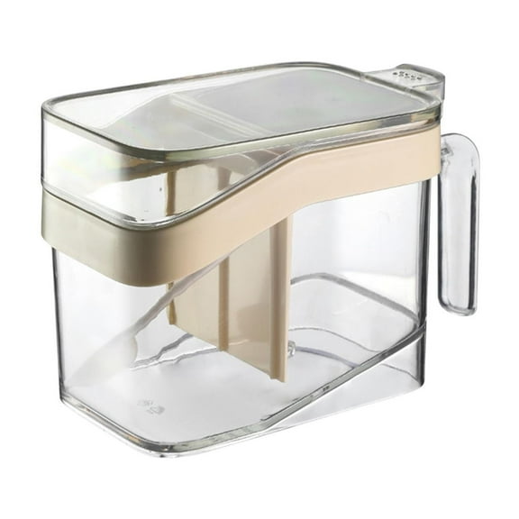 Hometravel Household Automatic Dropping Salt Jar, Integrated Partition Seasoning Box with Lid for Kitchen, Spice Storage Container for Counter, Pantry, Cooking
