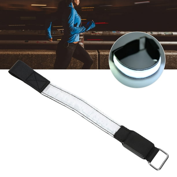 Banda De Celosía Reflectante De Brazalete LED Recargable Con Carga USB 3 Modos De Luz Para Correr Actividades Nocturnas Al Aire Para Caminar