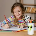 thumbnail image 4 of Clearance Office&Craft&Stationery under $5,Panda Silicone Pencil Case 2 In 1 Soft Silicone Case Kawaii Table Pen Holder Pencil Holder Cute Pencil Case Zipper Foldable Pen Bag, 4 of 9