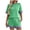 Green #005, variant on Two Piece Sets for Women Short Sleeve Shirts and Shorts Outfits Summer Vacation Color Block Lounge Set, L