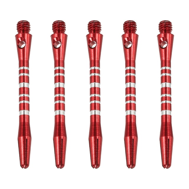 Unique Bargains Pointes de Fléchettes en Aluminium 45mm, Lot de 15 Pointes de Fléchettes à Filetage Moyen 2BA, Rouge