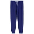 thumbnail image 7 of Homeyce Men's Pajama Pants Solid Color Elastic Waist Pajama Pants with Pockets with Drawstring Sleep & Lounge Pants with Button Fly Comfortable Casual Lightweight Soft Loose Pajama Bottoms,Blue L, 7 of 7