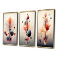 thumbnail image 3 of Designart "Interior Metamorphosis Retrofuturistic" Abstract Shapes Framed Wall Art Set Of 3 - Orange Transitional Frame Gallery Set For Office Decor, 3 of 6