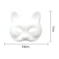 thumbnail image 3 of Halloween Cats Mask Kit - Animal Half Face Mask with Faux Fabric for Halloween Christmas Novelty Costume Party Cosplay Dance Accessory, Black, 3 of 8