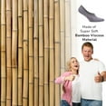 thumbnail image 3 of Cosyfeel Mens or Women Unisex No Show Socks Non Slip Bamboo Low Cut Casual Socks (Pairs of 6) (Assorted-2, Small), 3 of 8
