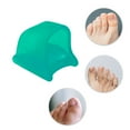 thumbnail image 3 of Unique Bargains 2 Pcs Flexible Toe Separators Prevent Pain for Corns Blisters Small Green SEBS, 3 of 5
