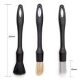 thumbnail image 3 of 3Pcs Car Brushes Car Detailing Brush Set Soft Bristle for Car Cleaning Detailing Brush Dashboard Air Outlet Wheel Brush, 3 of 8