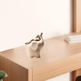 thumbnail image 1 of Pottery Elephant Figurine Escultura multifunción Arte coleccionable Crafting Estatua de televisión Decoración para la mesa en casa de la mesa, 1 of 10