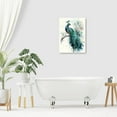 thumbnail image 4 of Peacock Wall Art Watercolor Peacock Pictures Wall Decor Aesthetic Peacock Canvas Prints Framed Modern Painting Artwork Home Office Decorations For Kitchen Bedroom Bathroom Living Room Framed 12"x16", 4 of 6