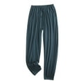 thumbnail image 2 of WXLWZYWL Women's Pajama Bottoms with Pockets Comfortable Lounge Pajama Pants Solid Color Elastic Waistband, 2 of 6