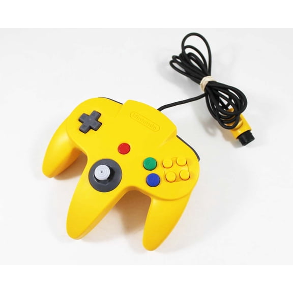 Restored Used Nintendo OEM N64 Controller Yellow (Refurbished)