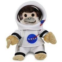 DolliBu Wild Squirrel Monkey Astronaut Plush Toy - Super Soft Wild Life Astronaut Stuffed Animal with Space Helmet and NASA Astronaut Suit, Spaceman Doll Decor for Girls and Boys - 12.5 Inch