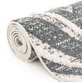 thumbnail image 4 of Unique Loom Cherokee Collection Area Rug - Gatlinburg (4' Round Blue Gray/White), 4 of 7