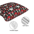 thumbnail image 4 of Throw Pillow Covers, Red Mushrooms print Soft Square Pillow Cases with Invisible Zipper for Couch Bed Sofa, Farmhouse Fall Home Decor 18"x18", 4 of 7