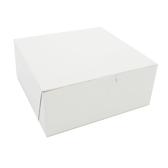 SCT Bakery Boxes, Standard, 7 x 7 x 3, White, Paper, 250/Carton