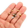 thumbnail image 5 of Unique Bargains Cord End Caps, 100Pcs 3x7mm Metal Spring Coil End Tips Crimp Terminators Caps Silver White, 5 of 5