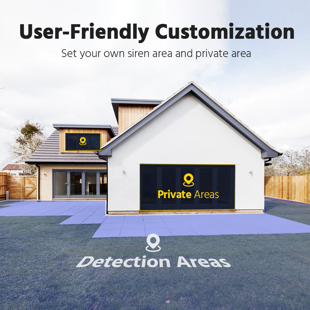 ANNKE 3K 4PCS 5MP PoE Security IP Camera Two Way Audio Outdoor AI Color Night Vision, Outdoor Turret Wired Cameras for Home Security, AI Human/Vehicle Detection, Smart Dual Light, Built-in Mic
