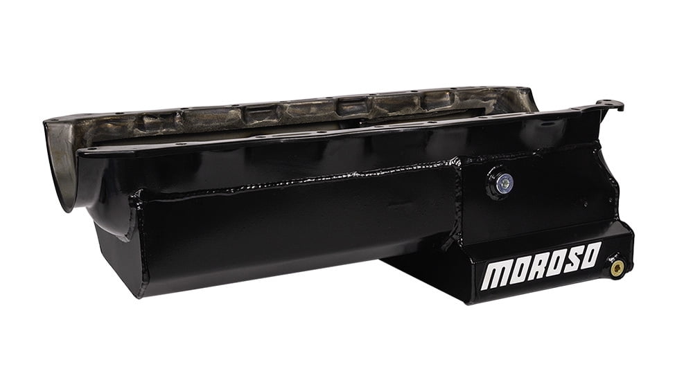 Moroso MOR21048 Oil Pan Big Block Chevrolet Eliminator with Partd Try, Clear Zinc