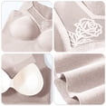 thumbnail image 3 of Top de ropa interior térmica para mujer Tops con sujetador incorporado Camisa de invierno de capa básica, 2XL, 3 of 7