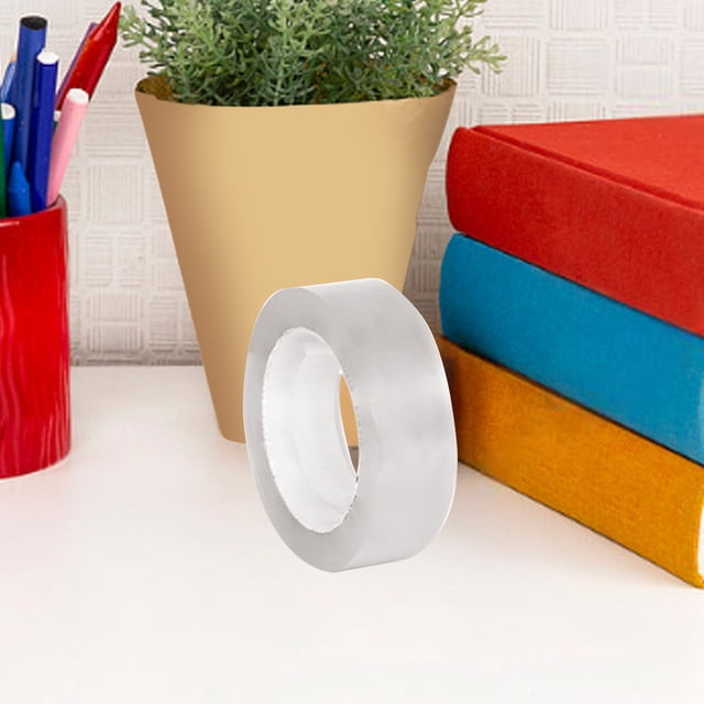 3Pcs Transparent Small Tape, Fufafayo Transparent Small Tape, Clear Adhesive Tape for Office, Study and Home, Mini Sealing Tape for Packaging, Gift Wrapping and Crafts, .0/.2/.8cm Width Options,