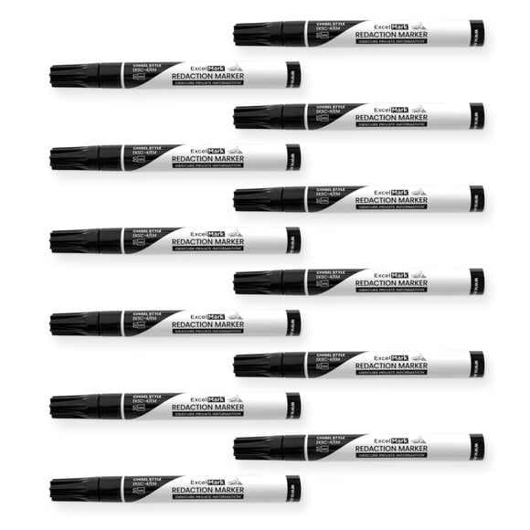ExcelMark Marqueur de Rédaction de Sécurité (12 pack)