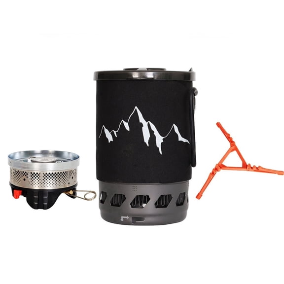 VFM Backpacking Stove, Portable Camping Stove with Windproof and Aluminum Alloy burner, High altitude reactor gas furnace, Outdoor Propane Cooking Gear, Jet Burner Set