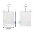 thumbnail image 3 of Unique Bargains 1 Pc ID Badge Holder Portable Stars Keychain Card Holder Blue White, 3 of 5