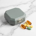 thumbnail image 3 of Portable Pill Organizer, 6 Compartment Travel Pill Case, Small Pill Container for Purse or Pocket, Daily Vitamin Medicine Holder, 3 of 8
