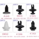 thumbnail image 2 of Speravity 100 piezas, Clips de montaje duraderos y fáciles de usar para embellecedores de parachoques, juego de Clips de plástico para Vehículos, repuestos y accesorios Mis, 2 of 6