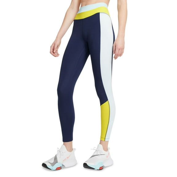 Nike Women's One Leggings Mid-Rise Dri-Fit Blue, XS